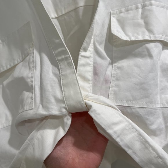 NWOT Zara cropped front twist white shirt - Picture 5 of 8